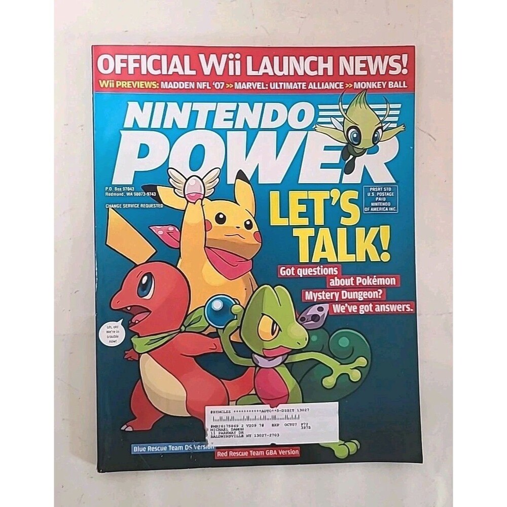 Nintendo Power 209 Pokemon w/Comic, Legend Of Zelda, Starfox Command
